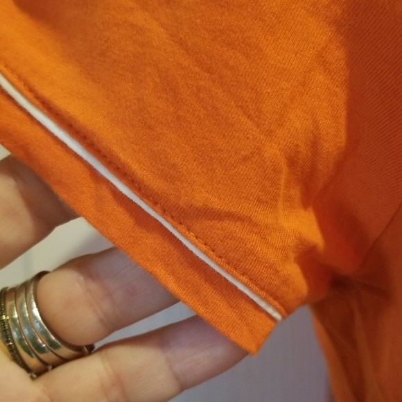 Soft lightweight orange polo shirt Calvin Klein - Picture 4 of 8